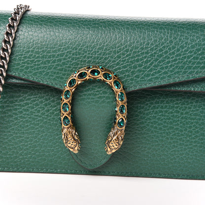 Gucci Calfskin Super Mini Dionysus Shoulder Bag Emerald 9 of 9