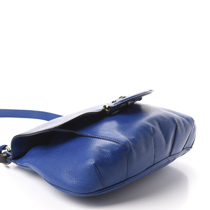 Gucci Calfskin Medium Nouveau Fringe Shoulder Bag Blue 4 of 16