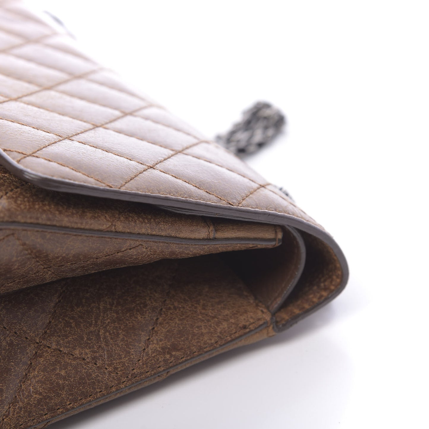 Aged Calfskin Quilted 2.55 Reissue 226 Flap Light Brown