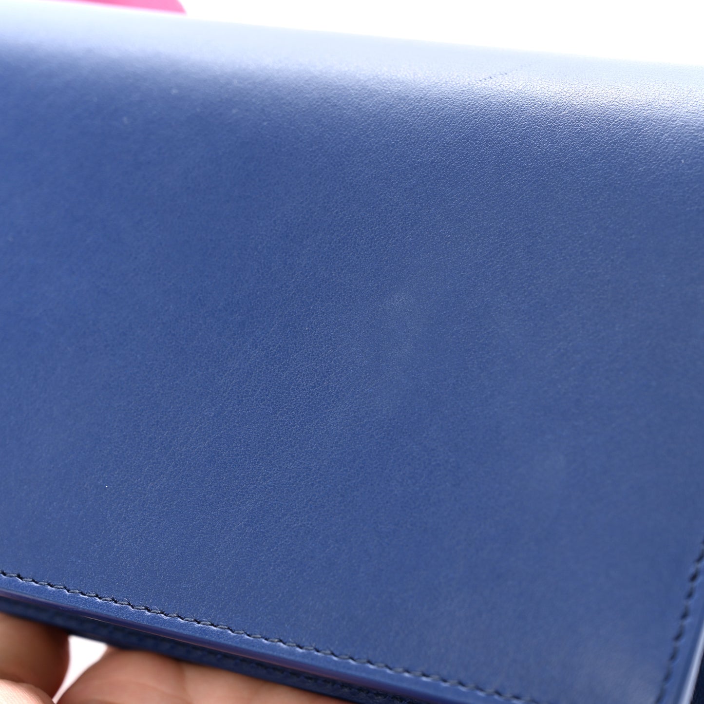 Calfskin Jitney 0.5 Crossbody Bag Blue