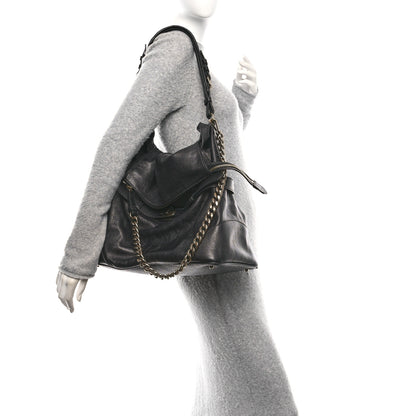 Burberry Grainy Calfskin Larsen Shoulder Bag Black 2 of 11