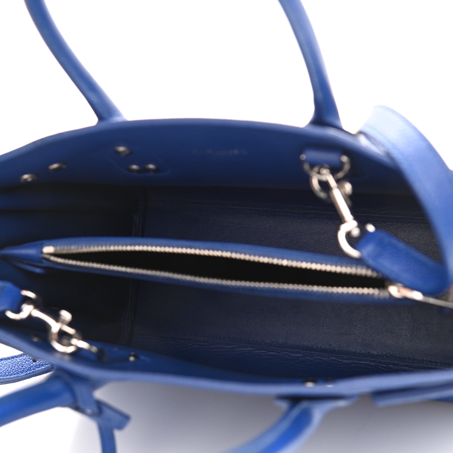 Saint Laurent Grained Calfskin Baby Sac De Jour Flash Blue 5 of 14