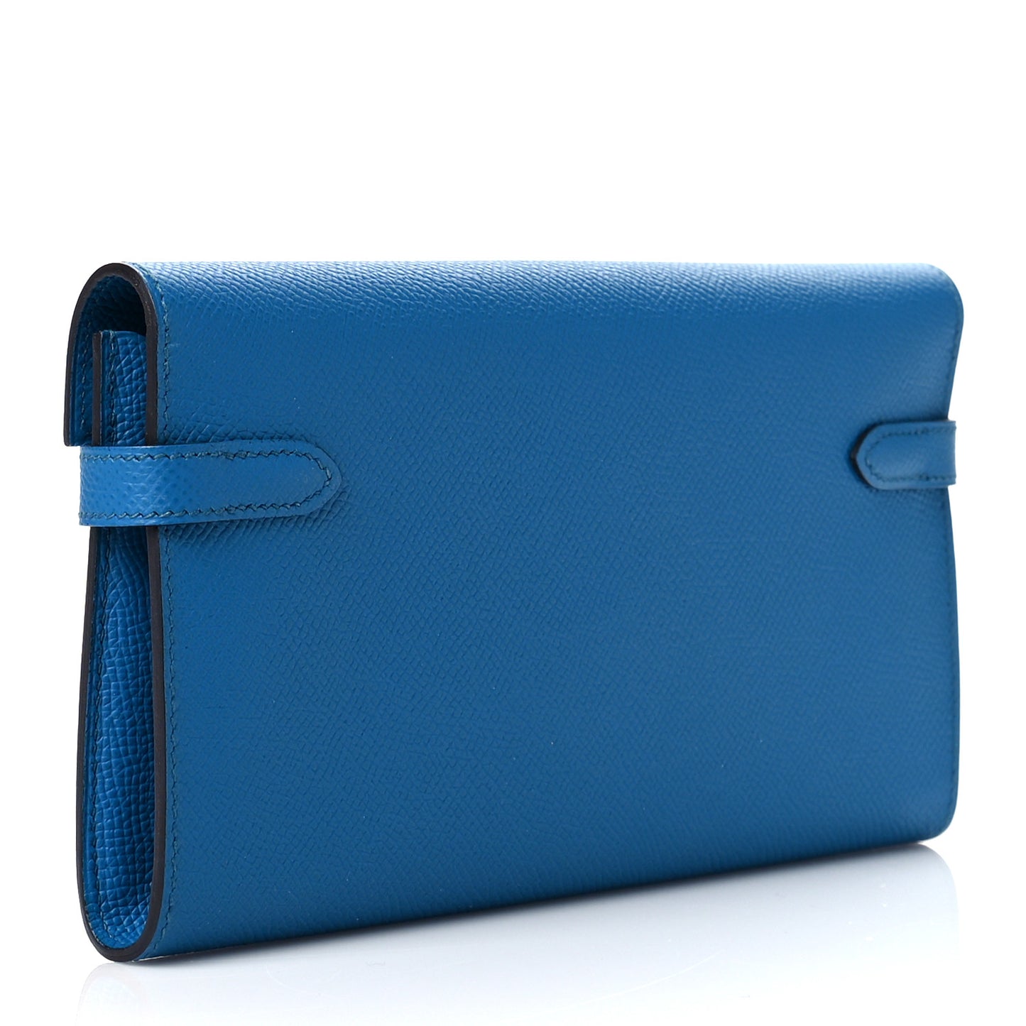 Epsom Kelly Longue Wallet Bleu Izmir