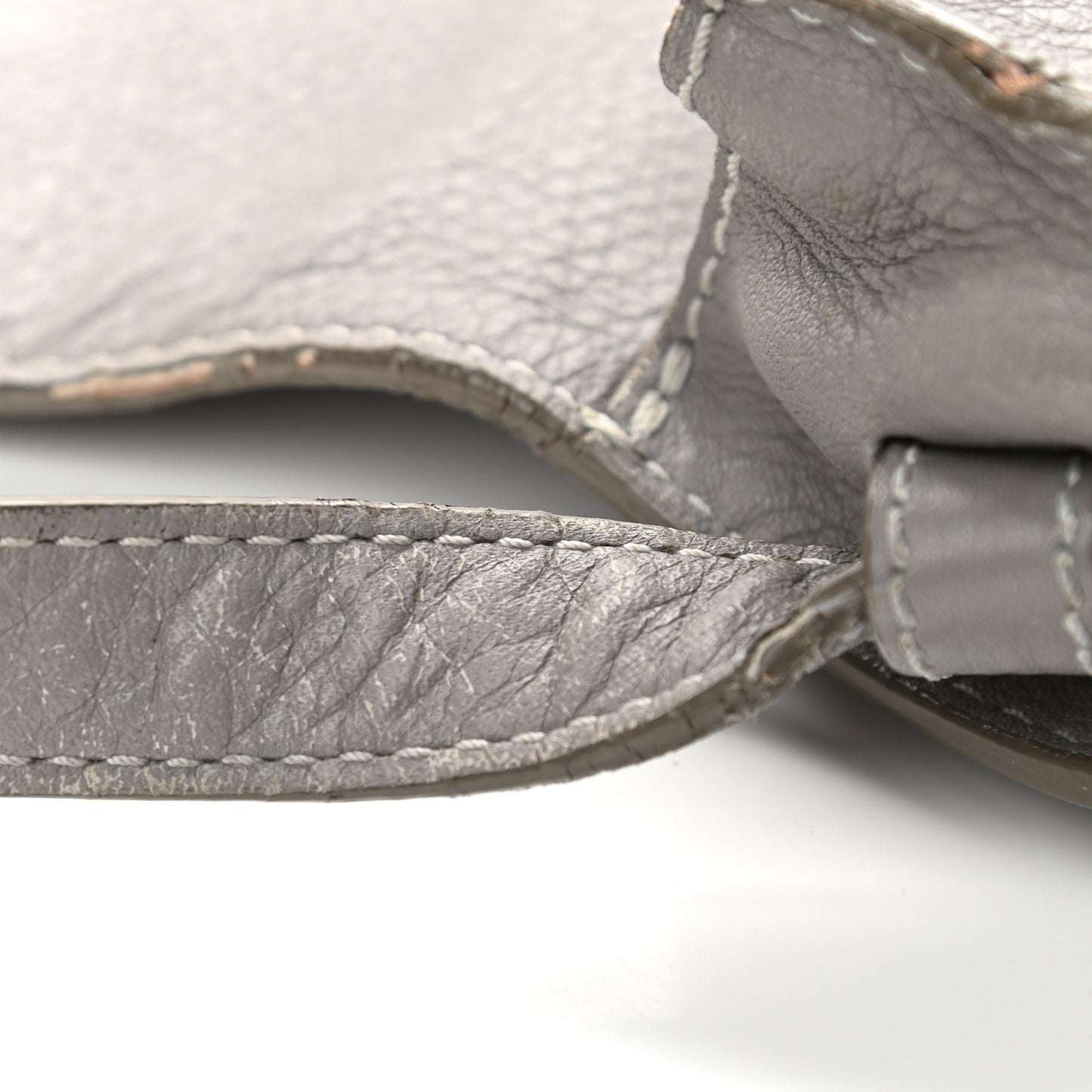 Calfskin Mini Marcie Round Crossbody Bag Cashmere Grey
