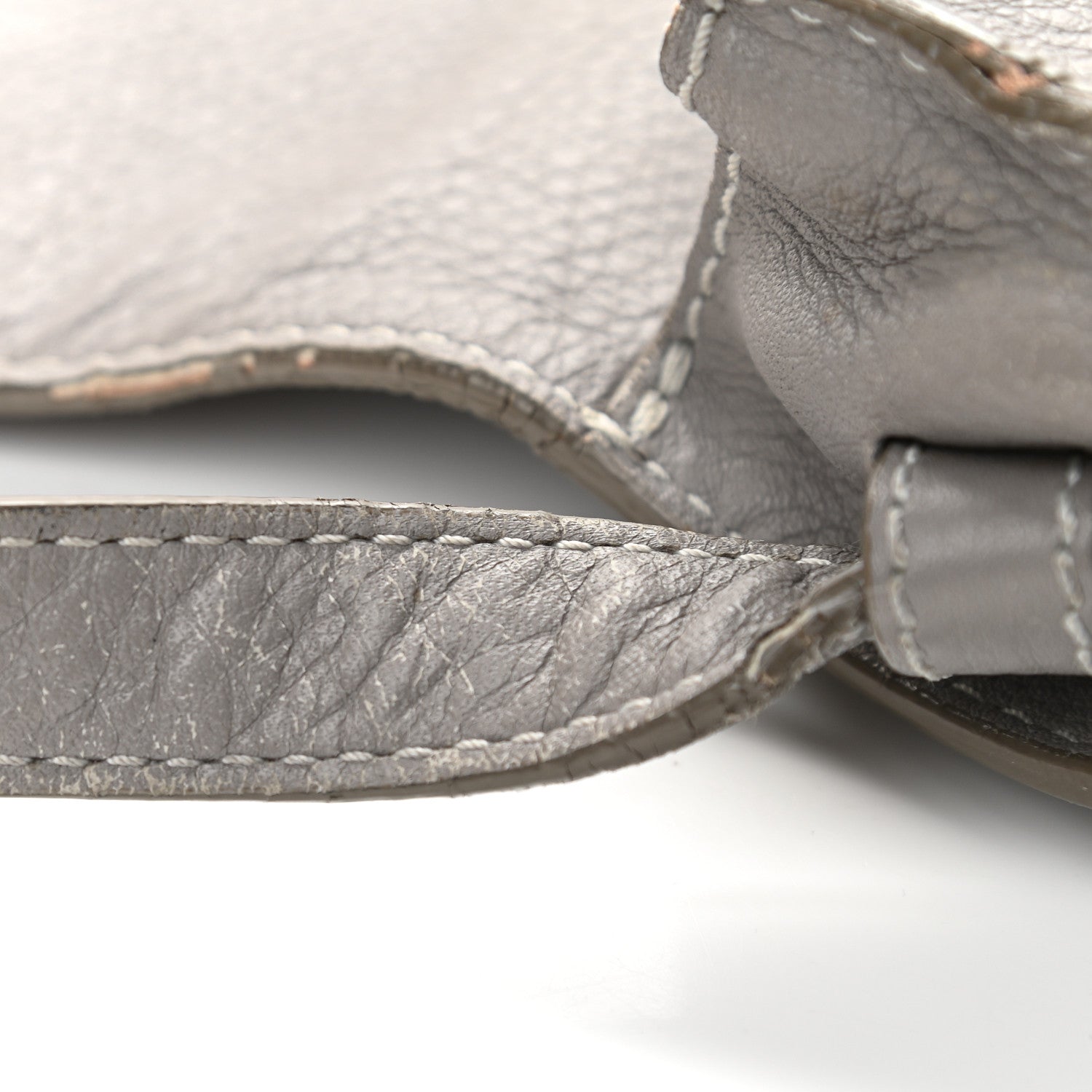 Chloe Calfskin Mini Marcie Round Crossbody Bag Cashmere Grey 9 of 11