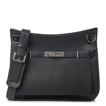Hermes Taurillon Clemence Jypsiere 28 Black 1 of 9
