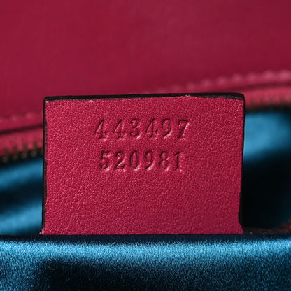 Gucci Velvet Matelasse Small GG Marmont Shoulder Bag Light Raspberry Rose 7 of 9