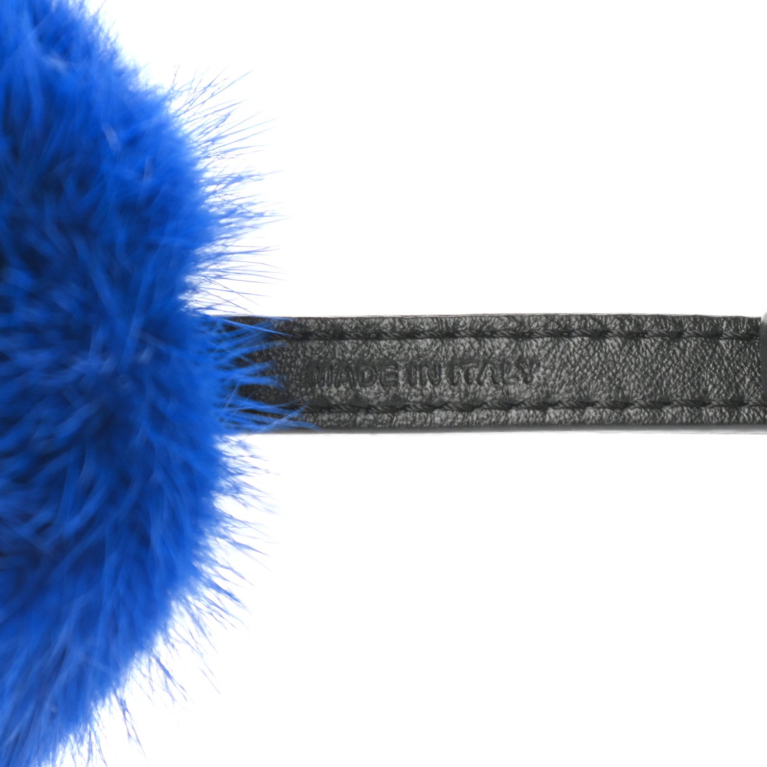 Fendi Mink Fox Fur Kid Monster Bag Bug Charm Blue Multicolor 3 of 4