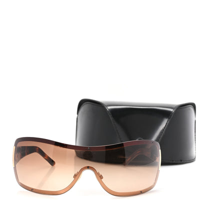 Chanel Quilted Shield Sunglasses 4126 Tortoise 7 of 7