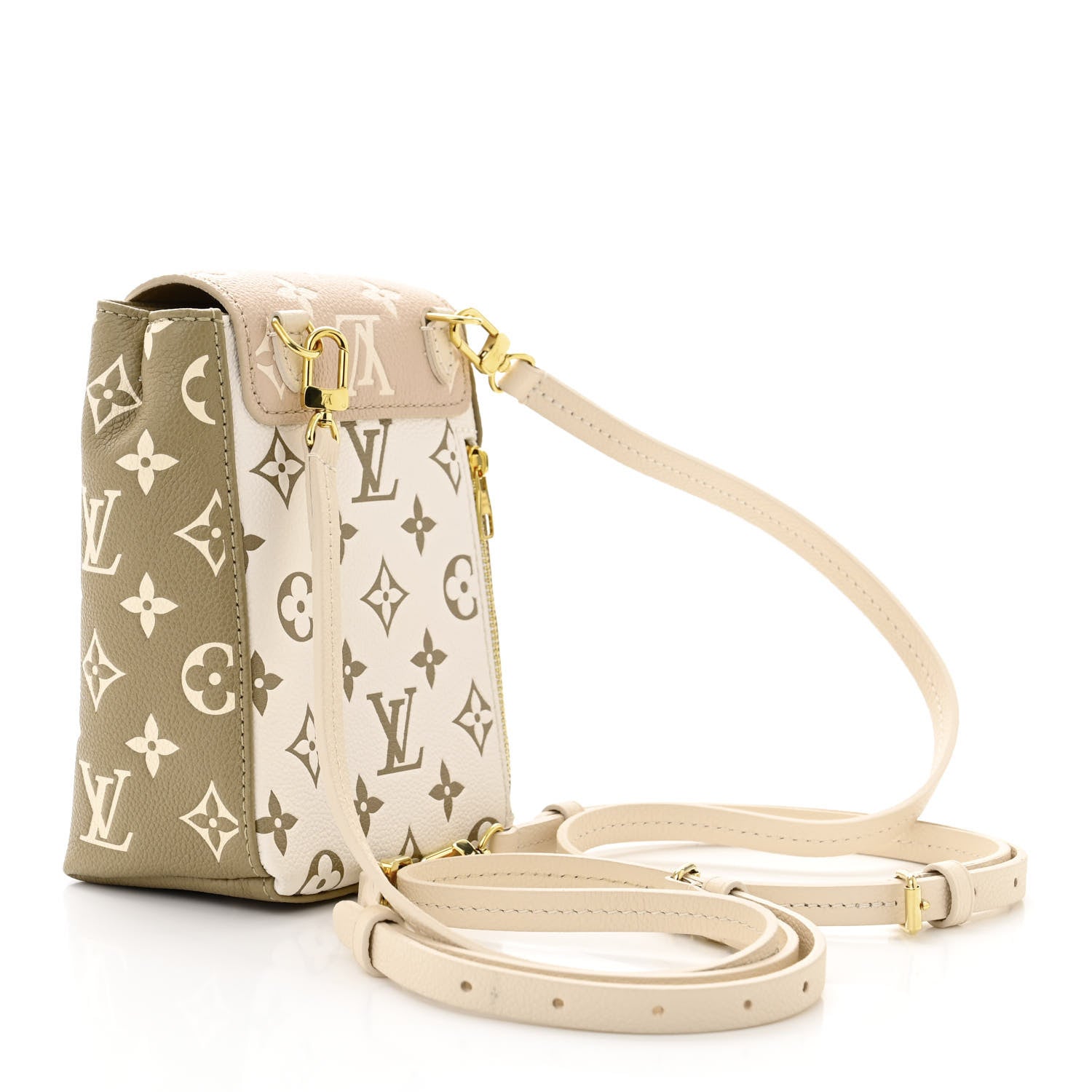 Louis Vuitton Empreinte Monogram Spring in the City Tiny Backpack Kaki Beige Cream 3 of 9