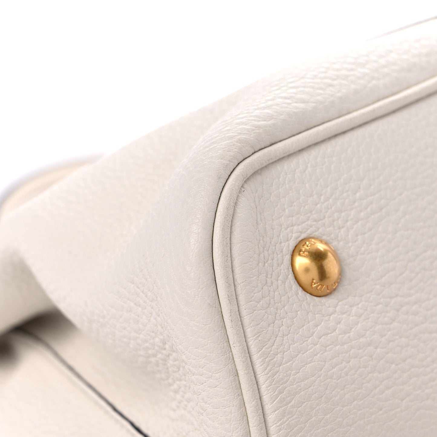 Vitello Daino Shoulder Bag White