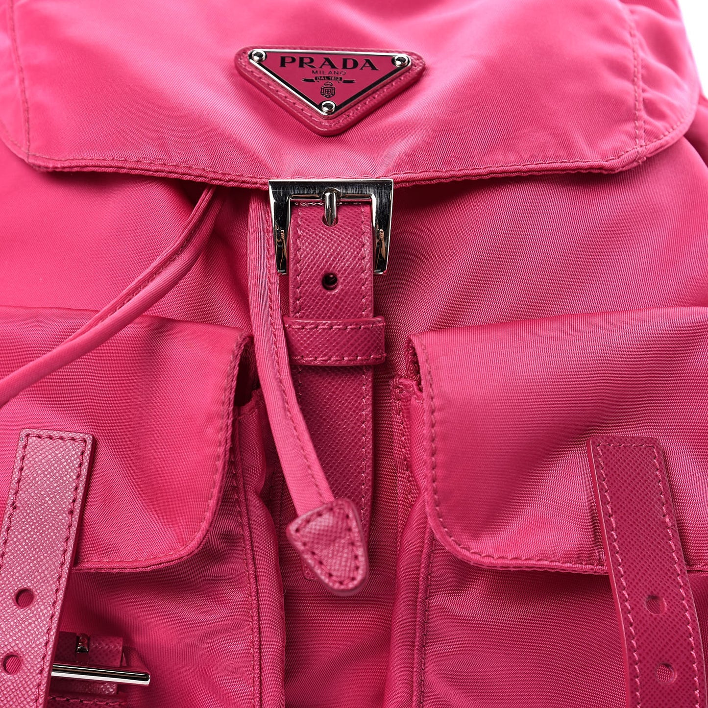 Nylon Vela Small Backpack Fuxia