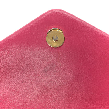 Saint Laurent Calfskin Y Quilted Monogram Small Loulou Chain Satchel Fresh Fuchsia 10 of 15