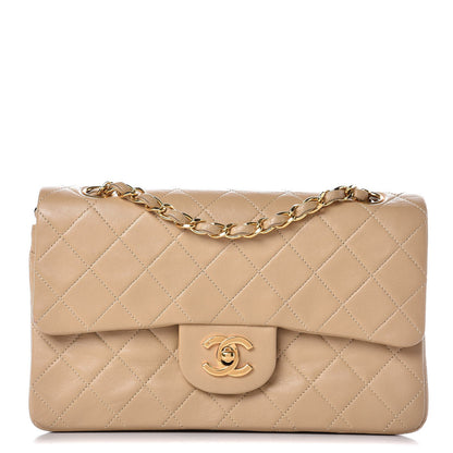 Chanel Lambskin Quilted Small Double Flap Beige 1 of 11
