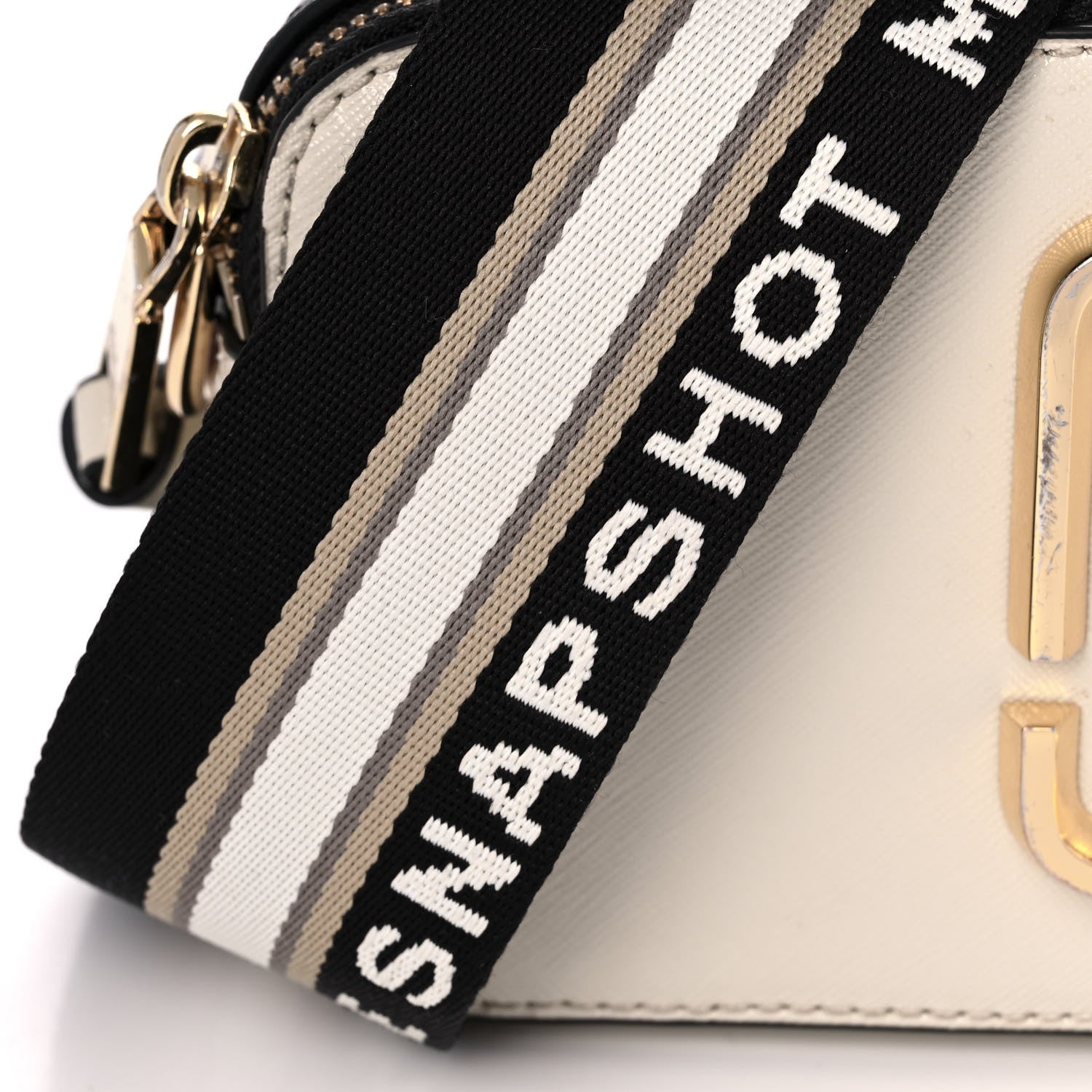 Marc Jacobs Saffiano Small Snapshot Camera Bag Cloud White Multicolor 11 of 14