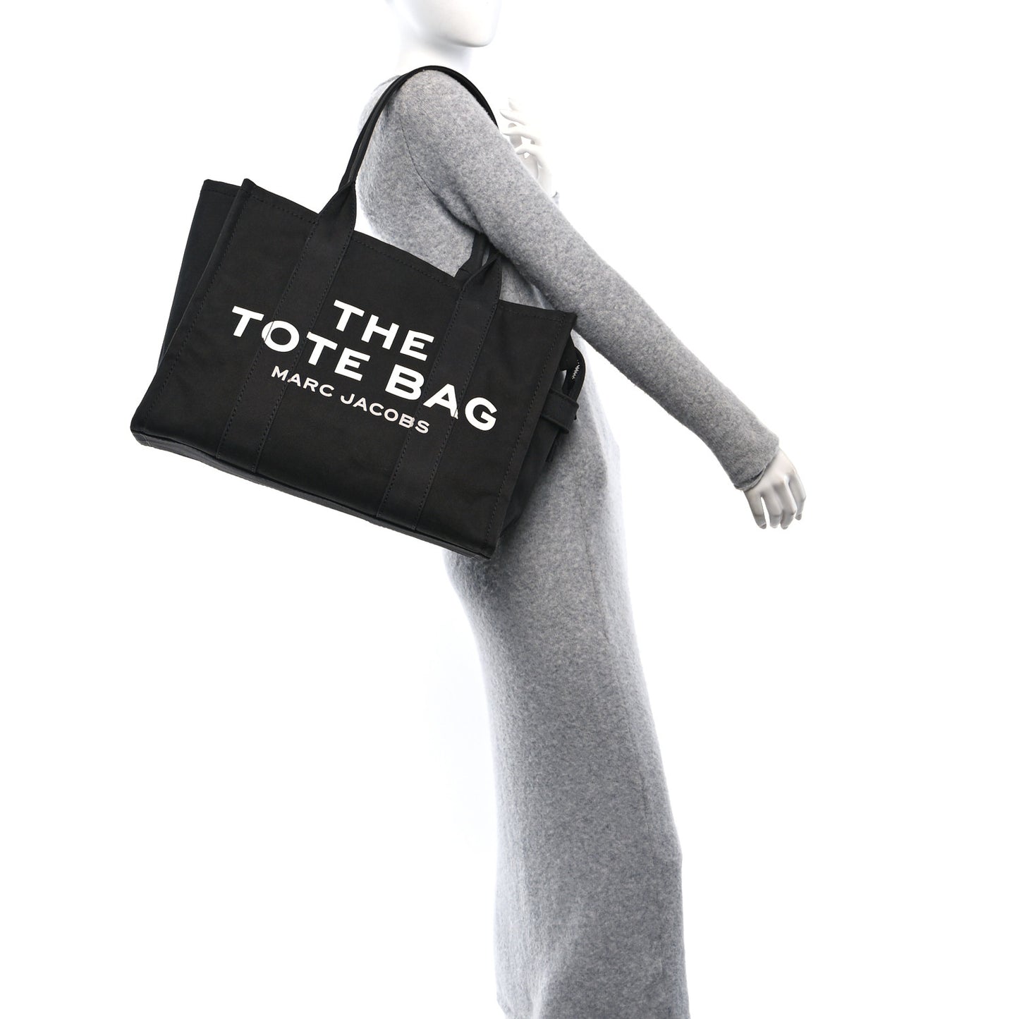 Cotton Canvas Large The Tote Bag Black