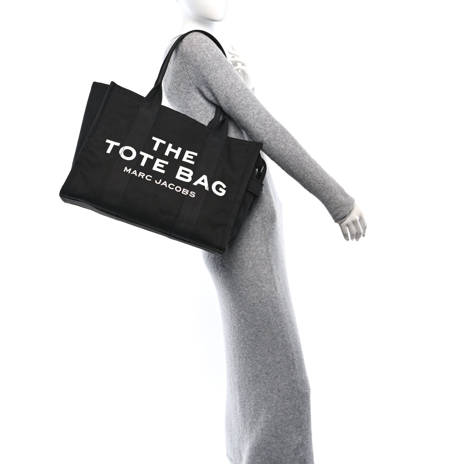 Marc Jacobs Cotton Canvas Large The Tote Bag Black 3 of 15