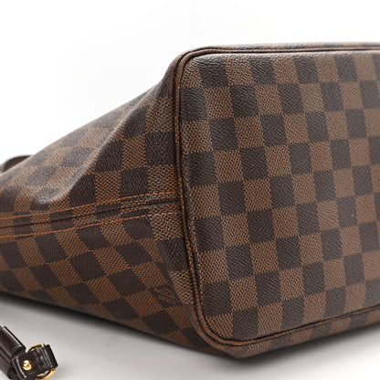 Louis Vuitton Damier Ebene Neo Neverfull MM Rose Ballerine 11 of 14