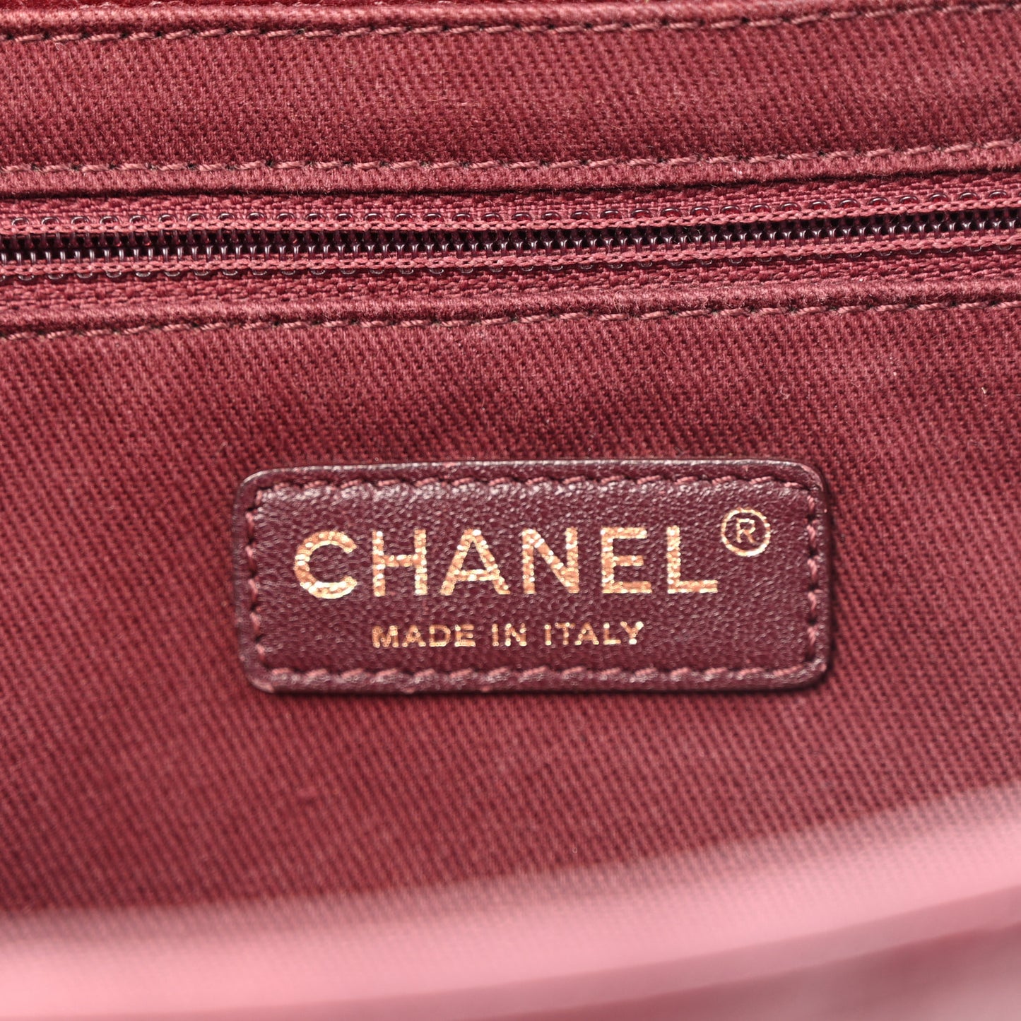 Caviar Quilted Large Retro Class Flap Burgundy