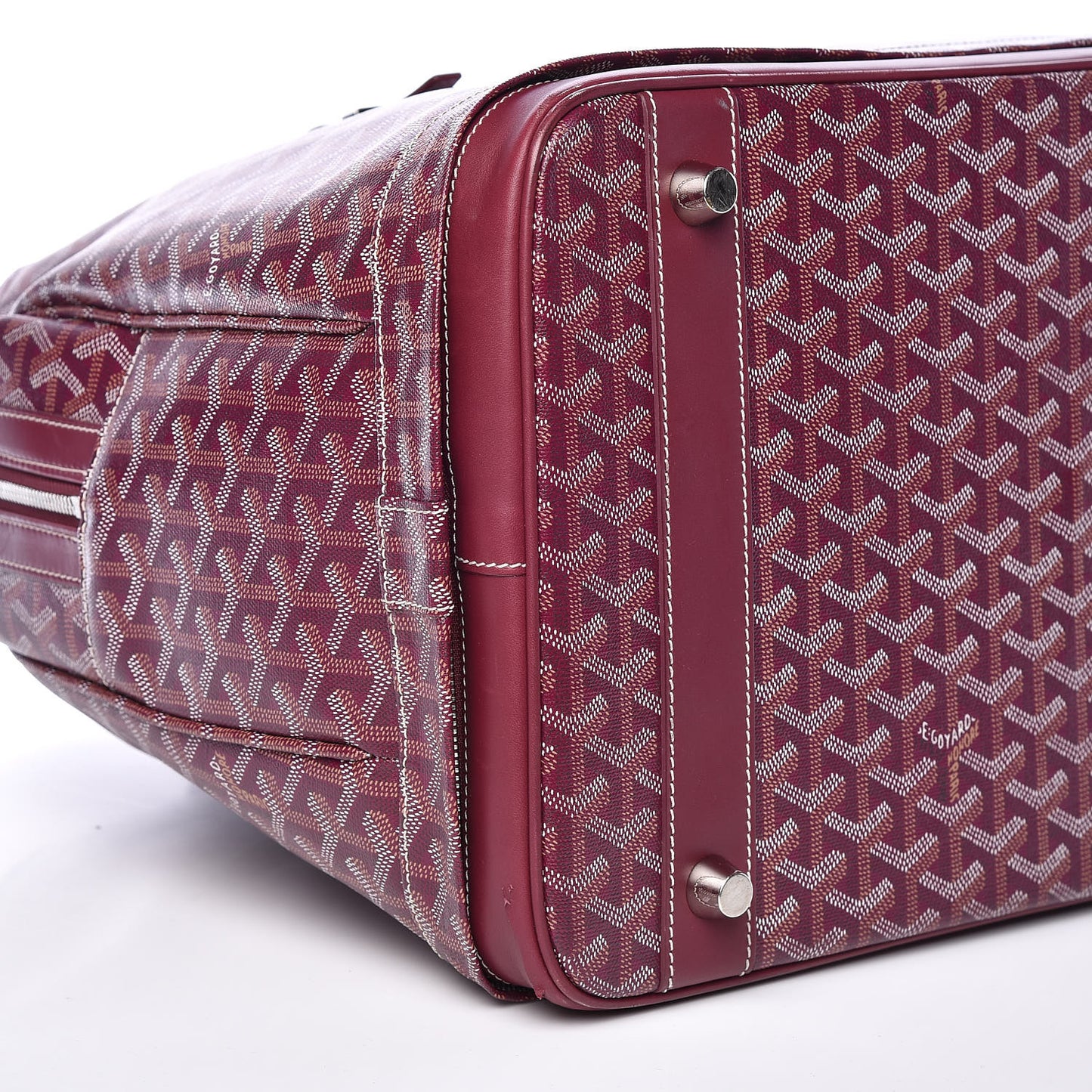 Goyardine Hotel Du Parc Briefcase Burgundy