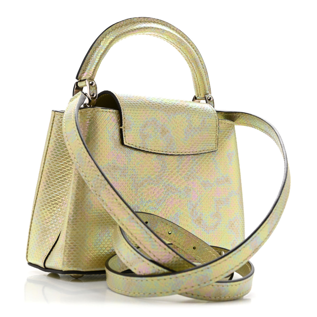 Iridescent Karung Capucines Mini Petrol