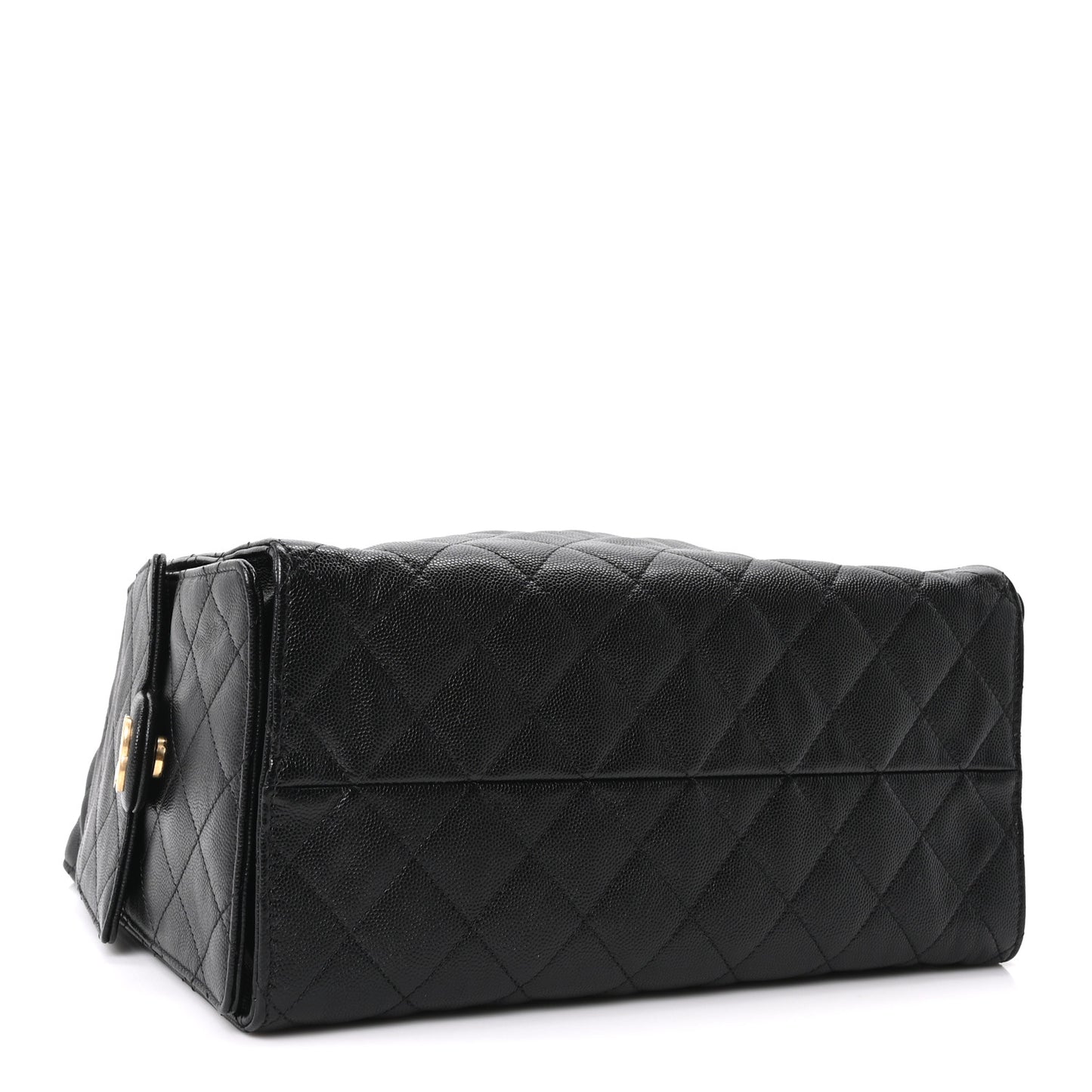 Caviar Quilted Medium Chanel 25 Handbag Black