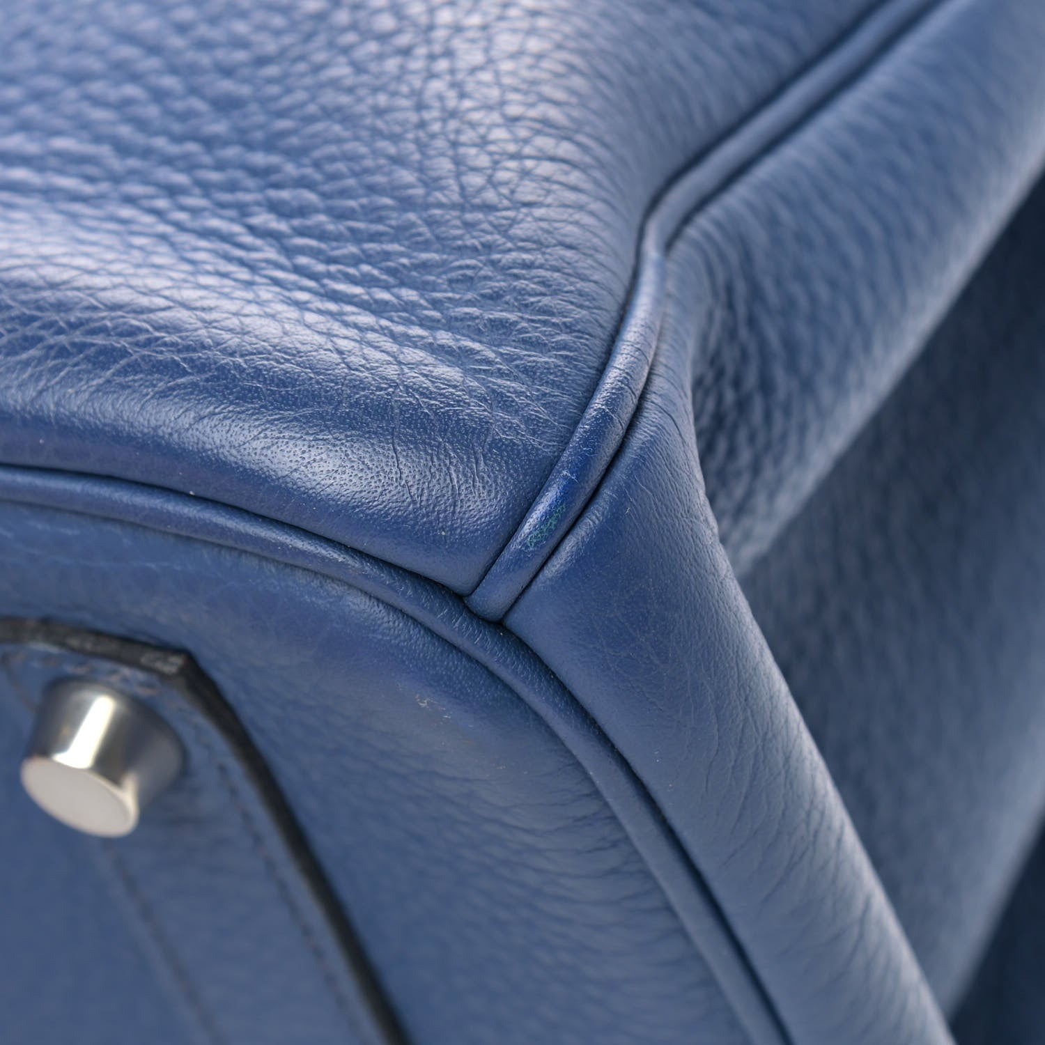 Hermes Togo Birkin 35 Bleu Brighton 10 of 14