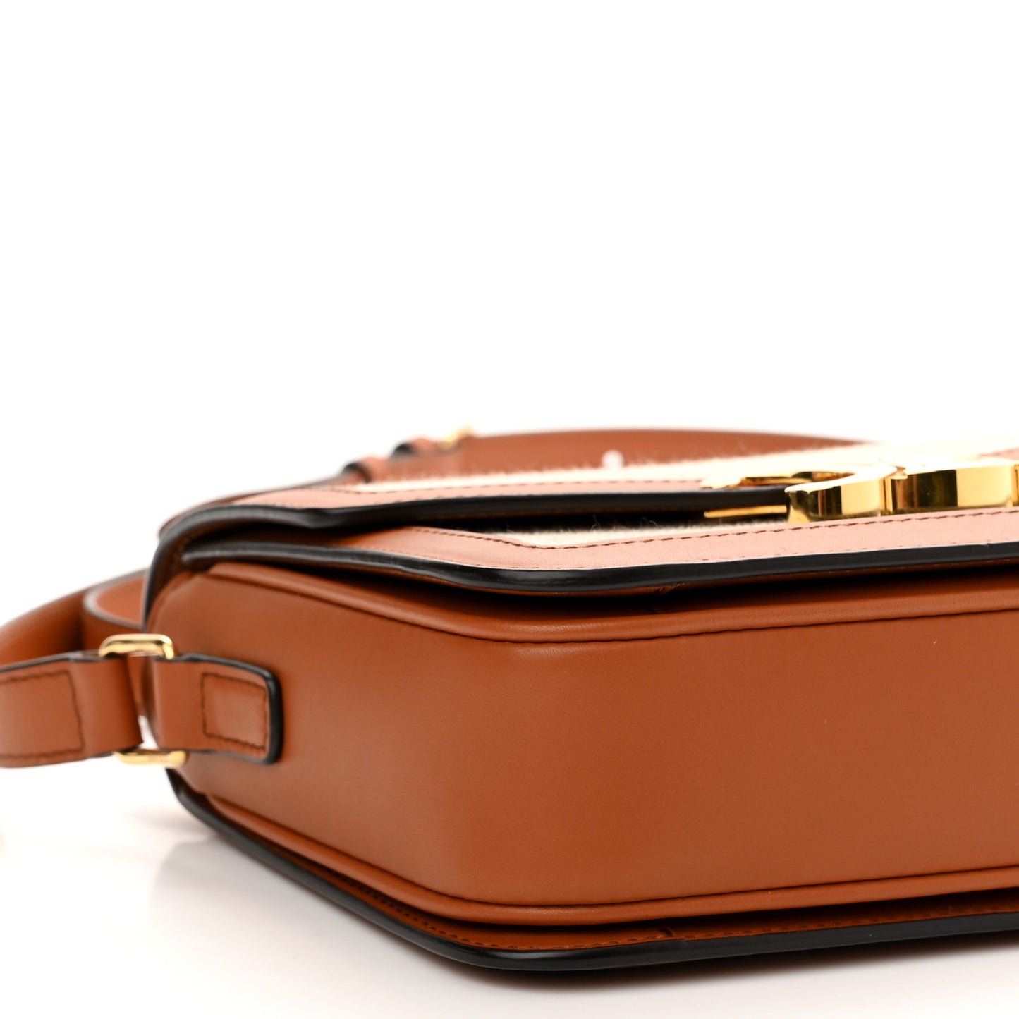 Textile Natural Calfskin Teen Triomphe White Tan