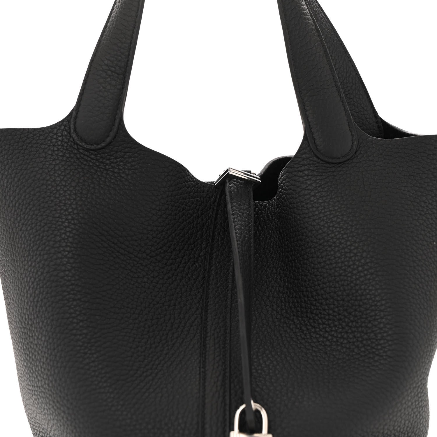 Hermes Taurillon Clemence Picotin Lock 22 MM Black 8 of 12