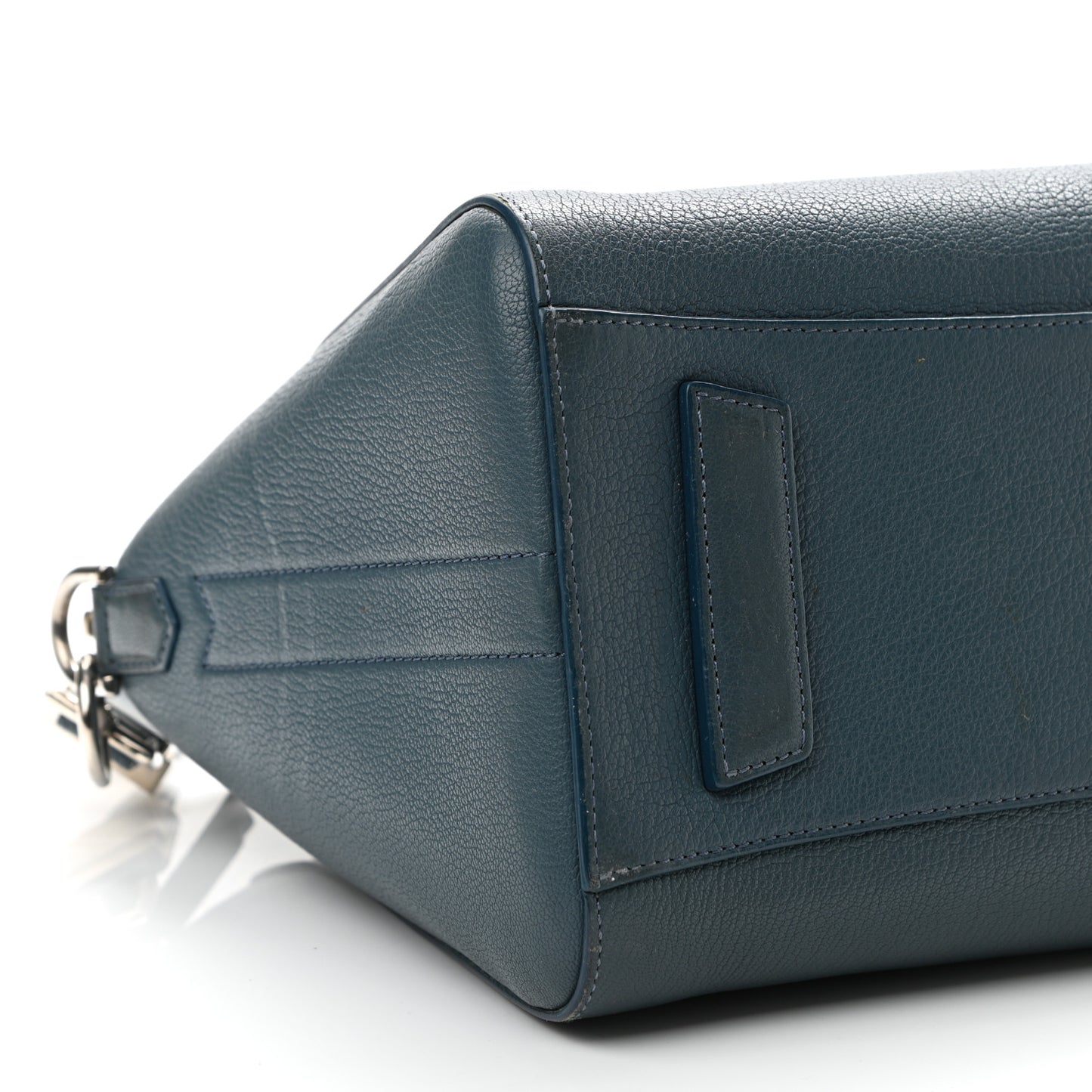 Sugar Goatskin Small Antigona Mineral Blue