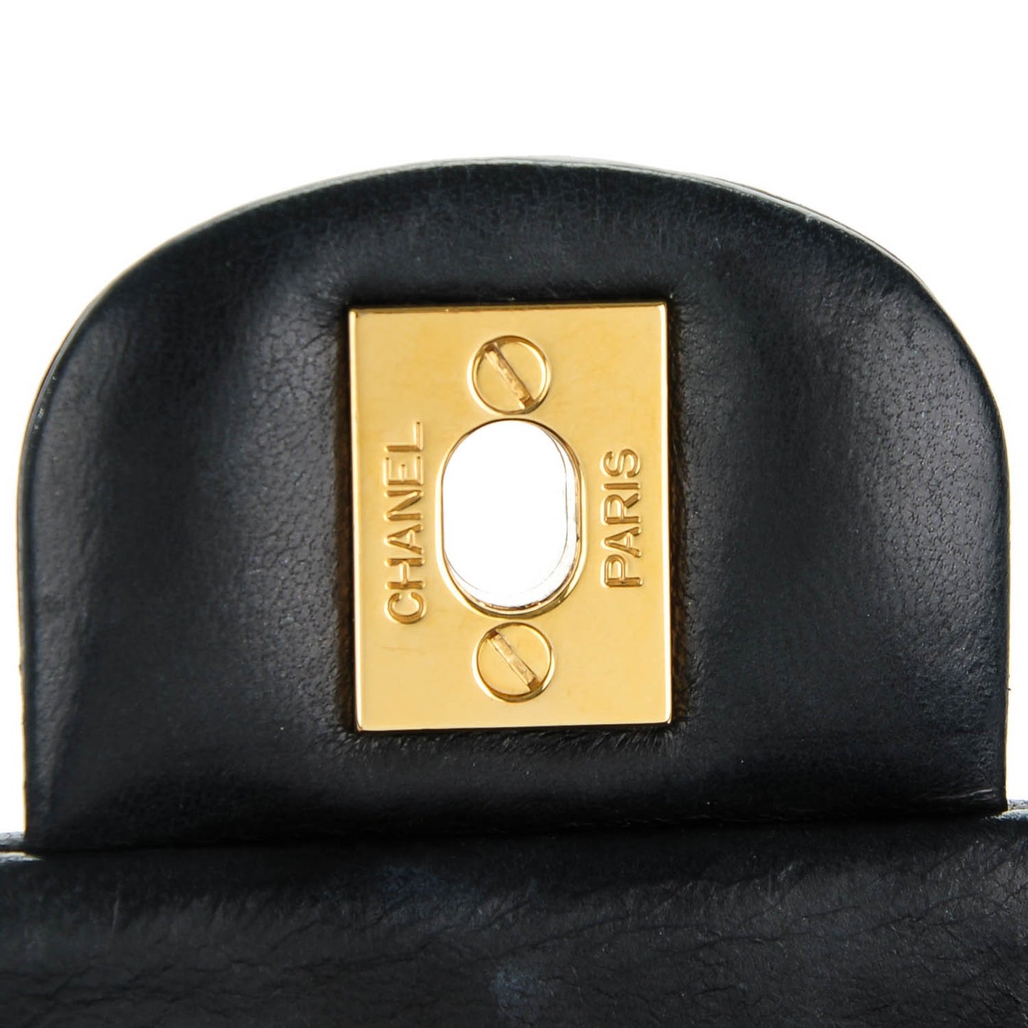 Lambskin Quilted Mini Square Flap Black