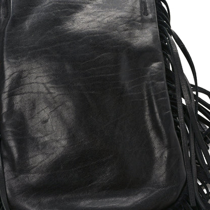 Saint Laurent Lambskin Anita Tassed Crossbody Bag Black 9 of 10
