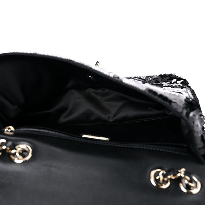 Chanel Sequin Small Single Flap Black 4 of 11