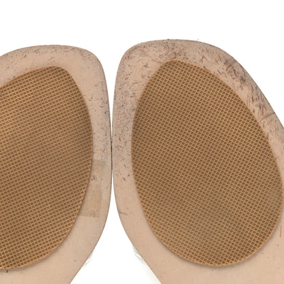 Hermes Metallic Nappa Box Oran Sandals 36 White Gris Argente 9 of 11