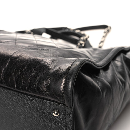 Chanel Glazed Calfskin Medium Deauville Tote Black 12 of 12