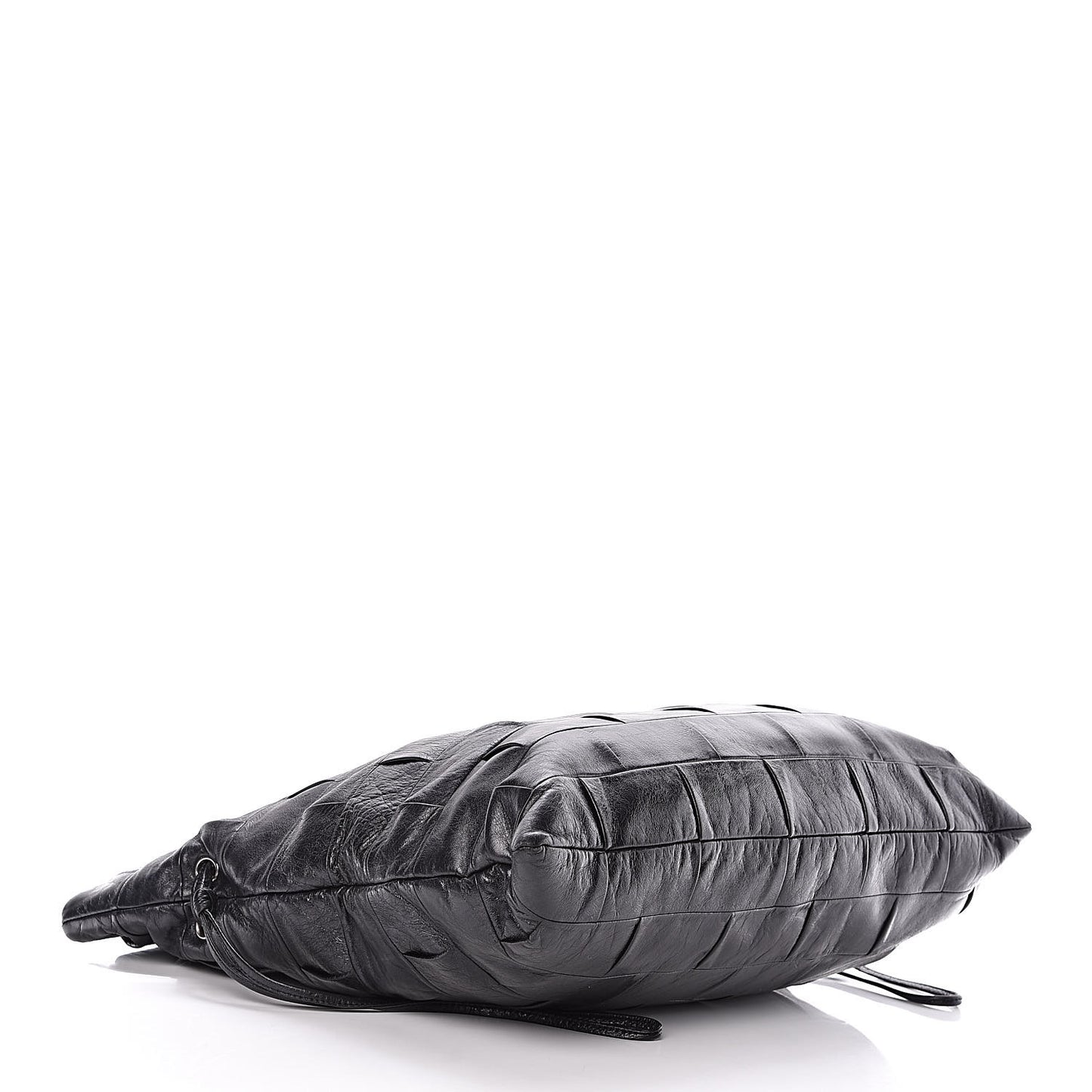 Lambskin Igloo Drawstring Tote Black