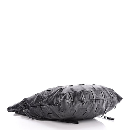 Chanel Lambskin Igloo Drawstring Tote Black 4 of 11