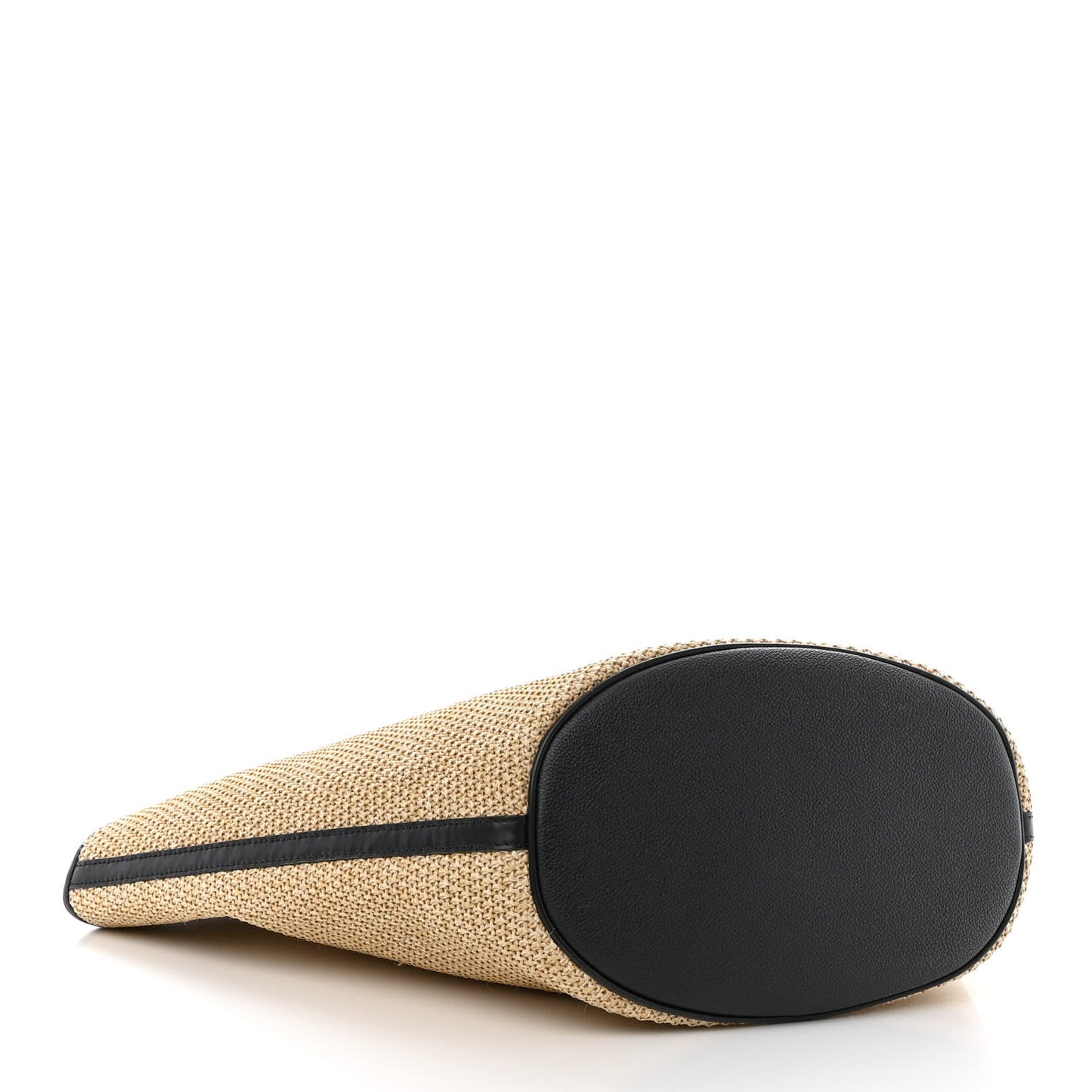 Raffia Saint Jacques Tote Black