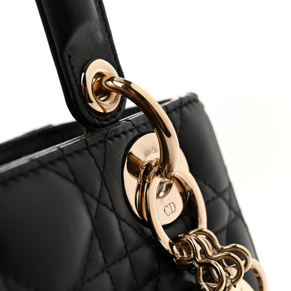 Christian Dior Lambskin Cannage Small My ABCDior Lady Dior Black 12 of 13