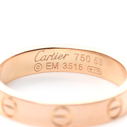 Cartier 18K Yellow Gold 3.5mm LOVE Wedding Band Ring 53 6.25 4 of 4