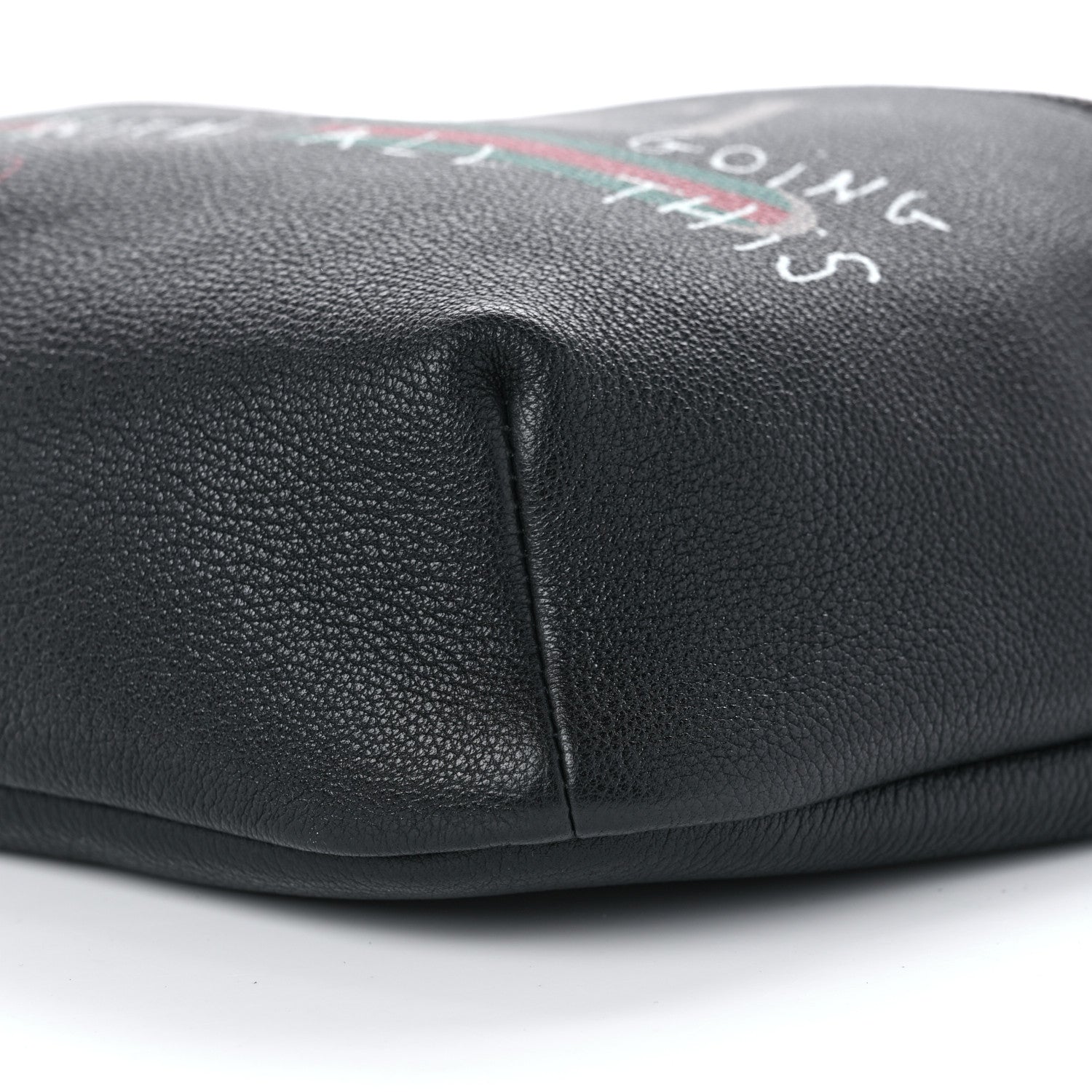 Gucci Grained Calfskin Coco Capitan Logo Belt Bag Black 10 of 11