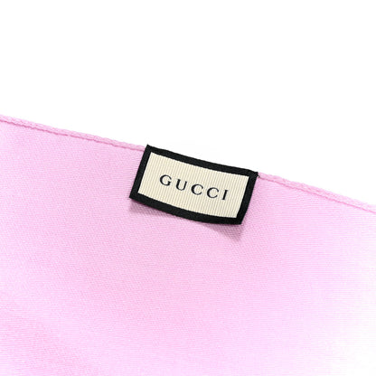 Gucci Wool Silk GG Monogram GGNat Scarf Rose 3 of 4