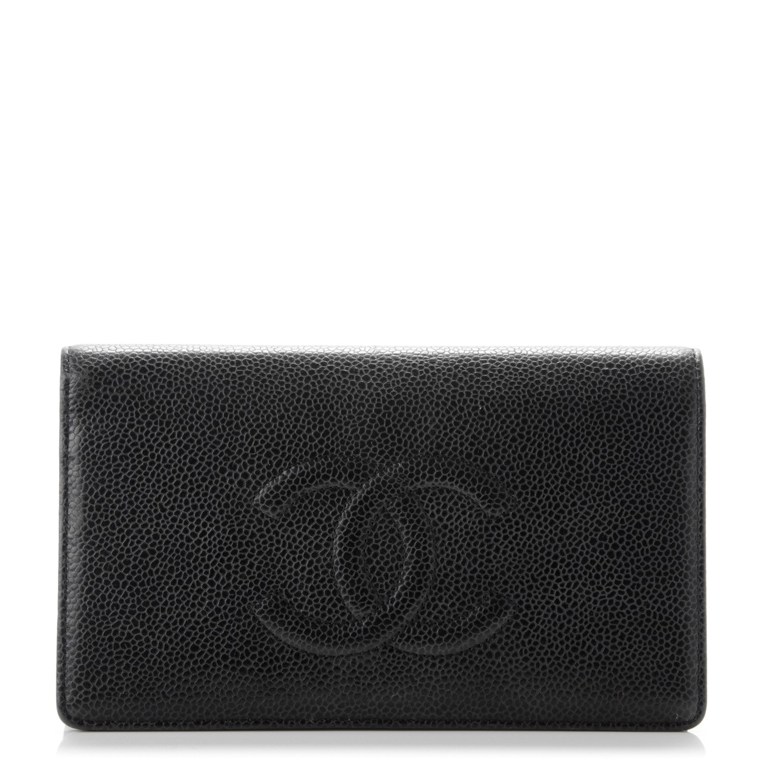 Chanel Caviar Timeless CC Yen Wallet Black 1 of 8