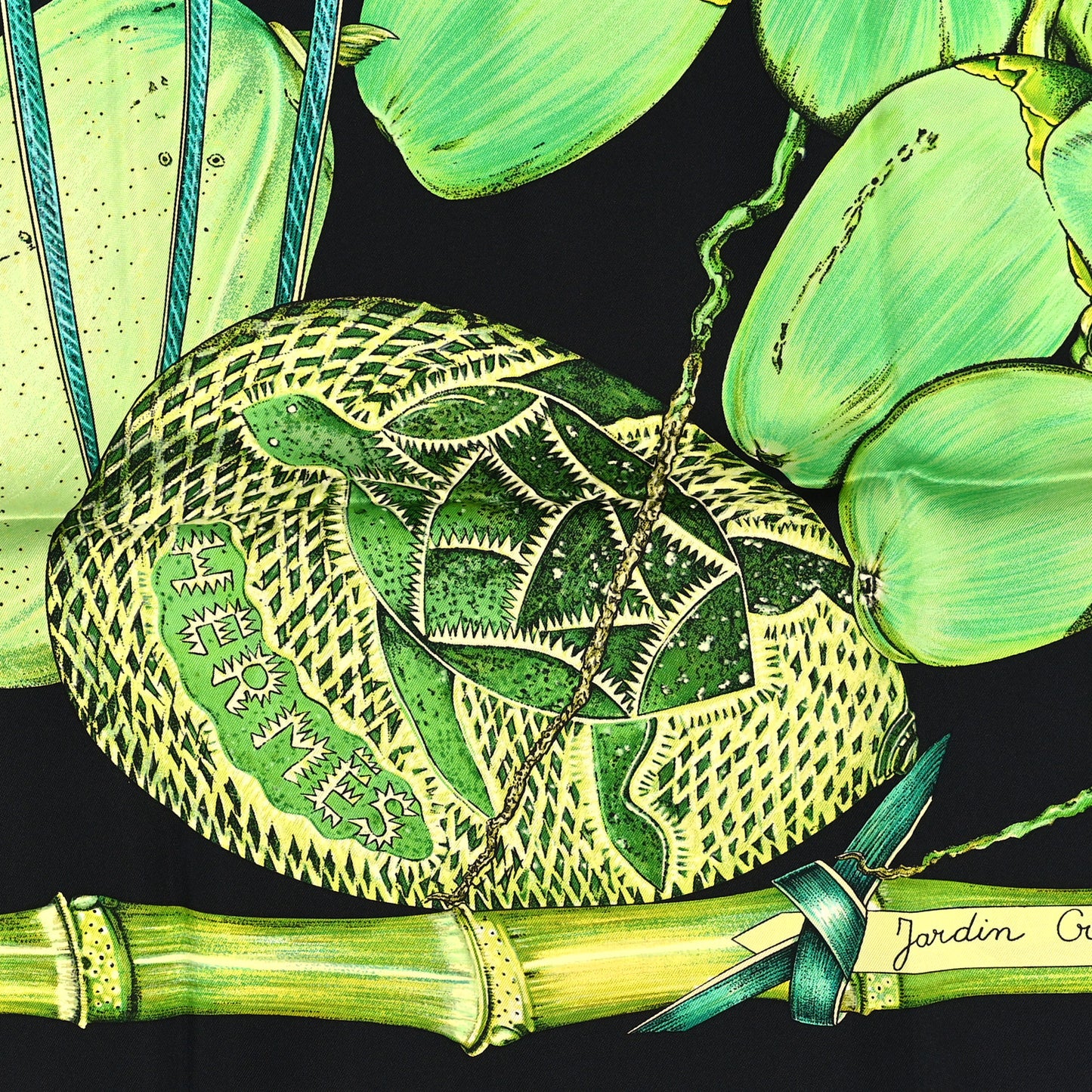 Silk Jardin Creole Scarf 90