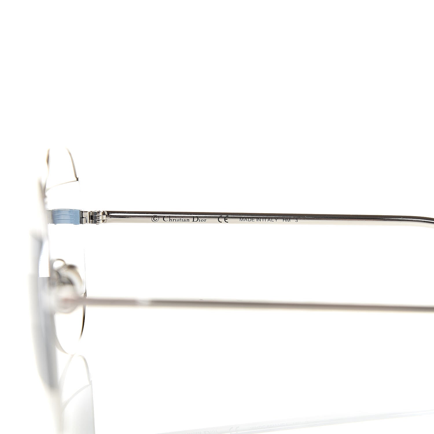 Christian Dior Split 1 Aviator Sunglasses Silver Blue 6 of 7