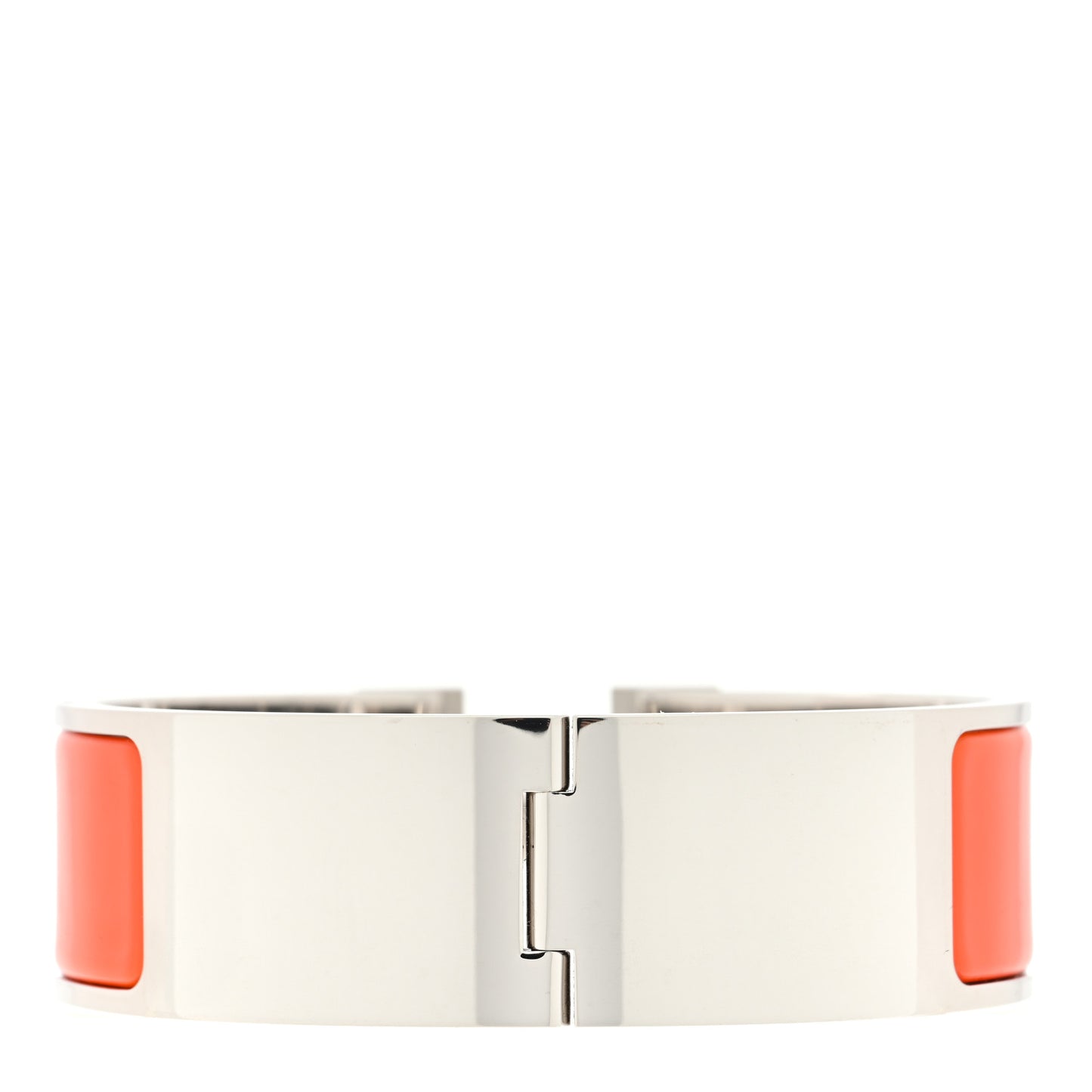 Enamel Wide Clic Clac H Bracelet GM Orange
