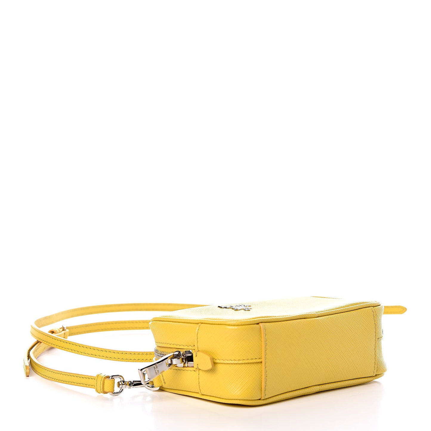 Saffiano Mini Camera Crossbody Bag Soleil
