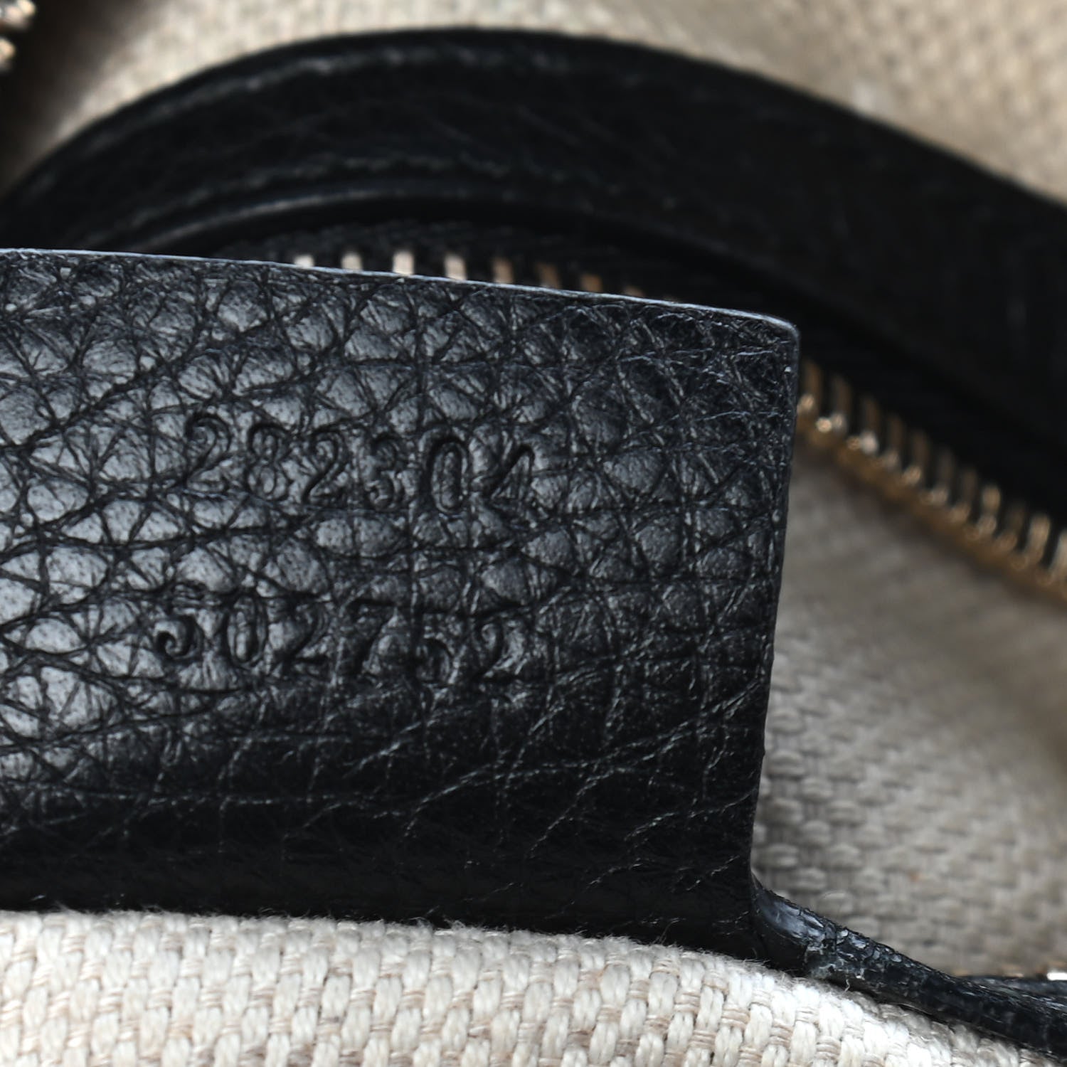 Gucci Pebbled Calfskin Soho Hobo Black 8 of 9