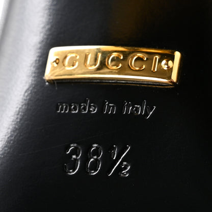 Gucci Malaga Kid Horsebit 75mm Pumps 38.5 Black 7 of 10