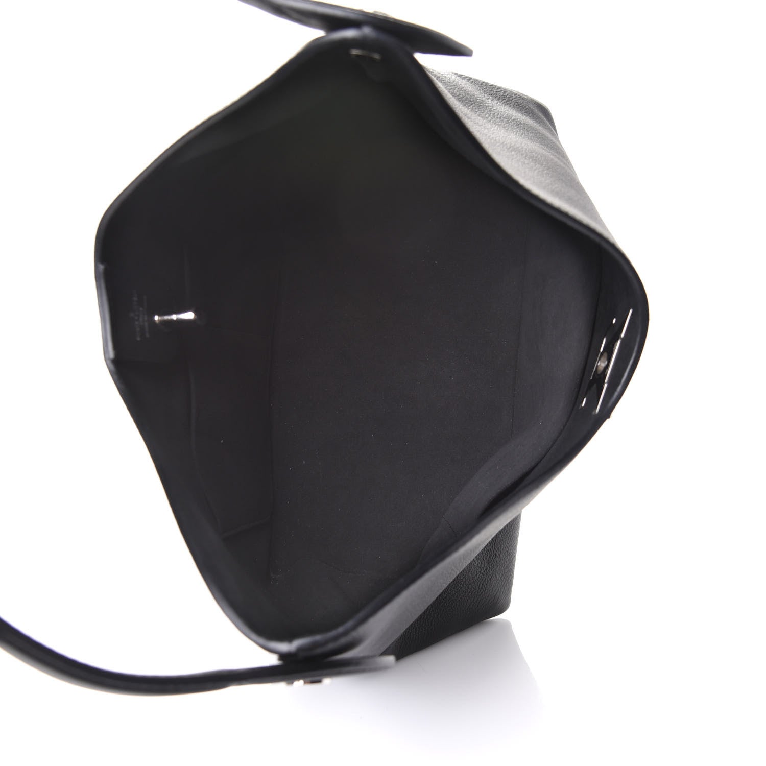 Louis Vuitton Calfskin Lockme Hobo Black 4 of 4